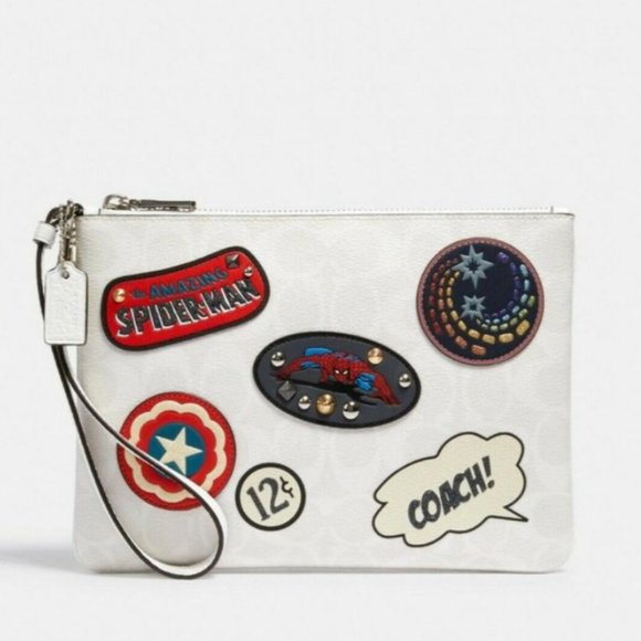 Coach Handbags - Coach Marvel Patch Gallery Pouch Wristlet